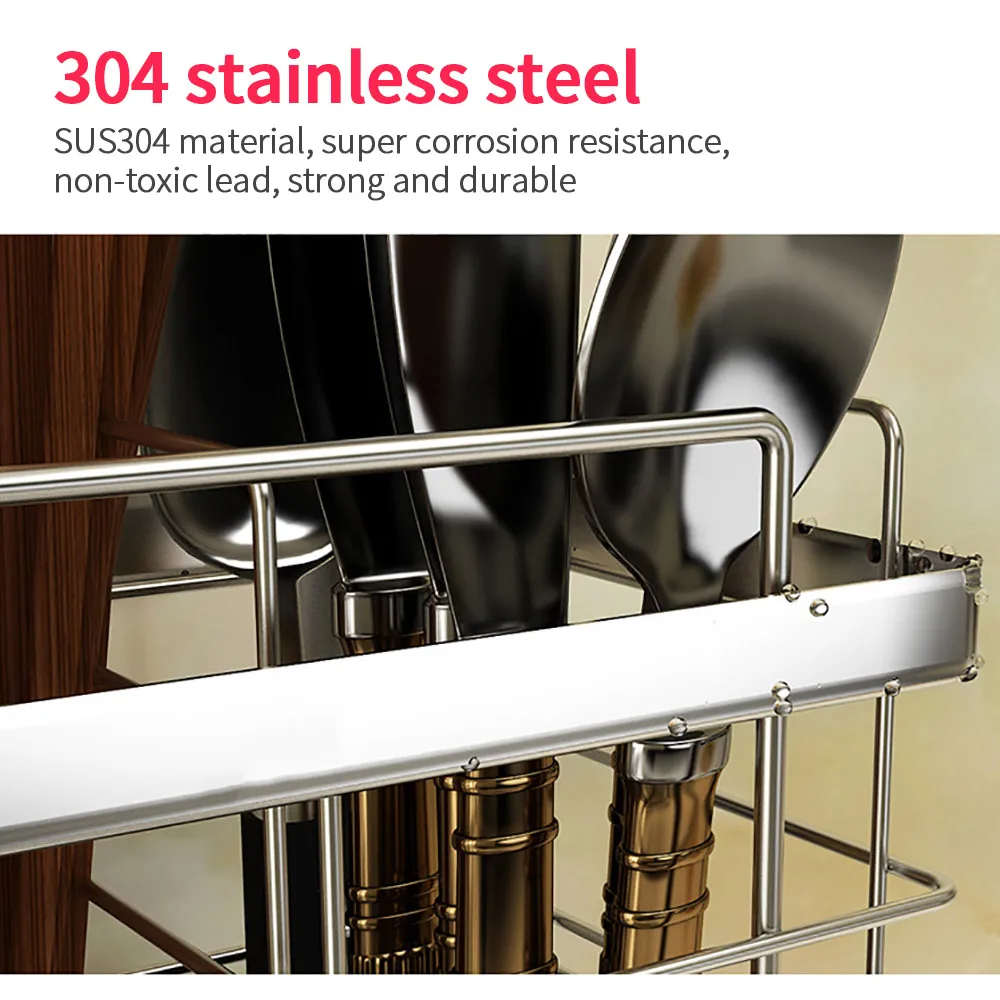 Stainless Steel Hanging Cutlery Holder Drainer Spoon Fork Chopsticks Storage Basket Rack Kitchen Accessories Chopstick Holder
Stainless Steel Hanging Cutlery Holder Drainer Spoon Fork Chopsticks Storage Basket Rack Kitchen Accessories Chopstick Holder