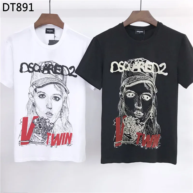 2021 Summer New Dsquared2 printed short-sleeved T-shirt men's letter printing D2 Italian fashion trendy streetwear for men
2021 Summer New Dsquared2 printed short-sleeved T-shirt men's letter printing D2 Italian fashion trendy streetwear for men