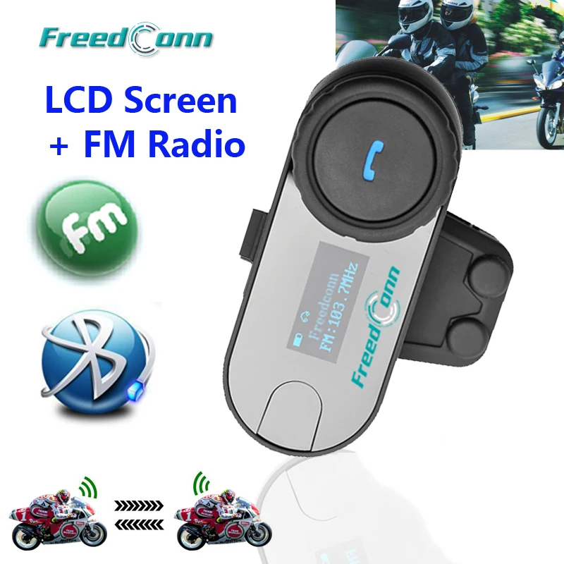 FreedConn New Version TCOM-SC Bluetooth Motorcycle Interphone Headset Helmet Intercom LCD Screen with FM Radio
FreedConn New Version TCOM-SC Bluetooth Motorcycle Interphone Headset Helmet Intercom LCD Screen with FM Radio