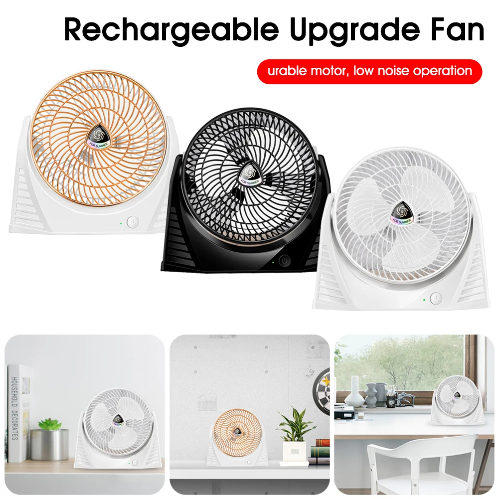 Summer Travel/Desk Cordless Rotable Fan Rechargeable 3-Gear Soft Cool Wind 120000 rpm Motor Low Noise Energy Saving Table Fan
Summer Travel/Desk Cordless Rotable Fan Rechargeable 3-Gear Soft Cool Wind 120000 rpm Motor Low Noise Energy Saving Table Fan