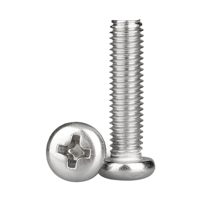 304 Stainless Steel M4 M5 M6 M8 Cross recessed Pan Head Screw Phillips Metric Thread Machine Round Head Bolt
304 Stainless Steel M4 M5 M6 M8 Cross recessed Pan Head Screw Phillips Metric Thread Machine Round Head Bolt
