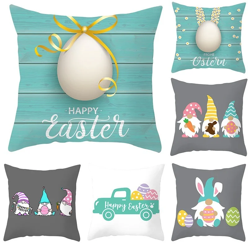 45*45cm Easter Egg Pillow Cover Happy EasterCushion case Bunny Pillowcase Party Decorative Pillow Home Sofa Car Seat Decoration
45*45cm Easter Egg Pillow Cover Happy EasterCushion case Bunny Pillowcase Party Decorative Pillow Home Sofa Car Seat Decoration