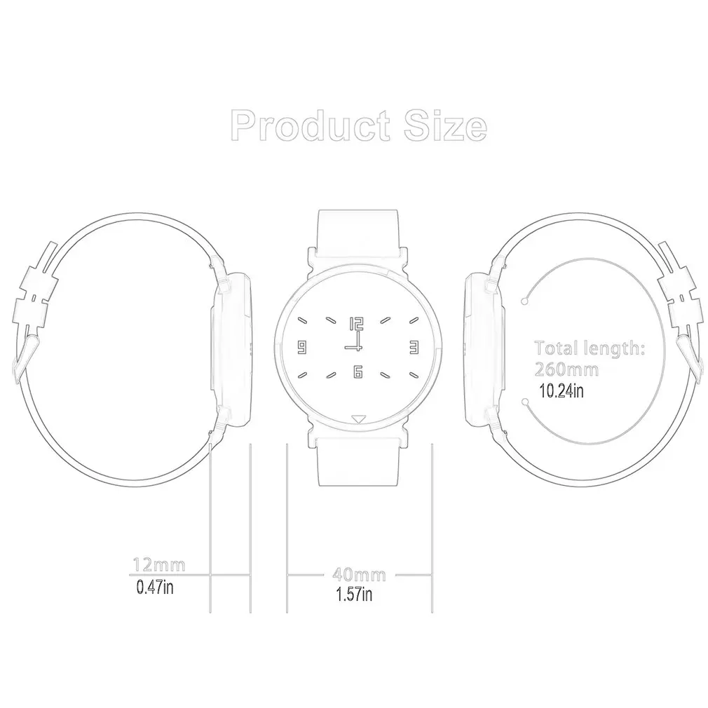 AD54 IP67 Waterproof 1.2 Inch Full Round Touch Screen Heart Rate Blood Smart Sports Watch
AD54 IP67 Waterproof 1.2 Inch Full Round Touch Screen Heart Rate Blood Smart Sports Watch