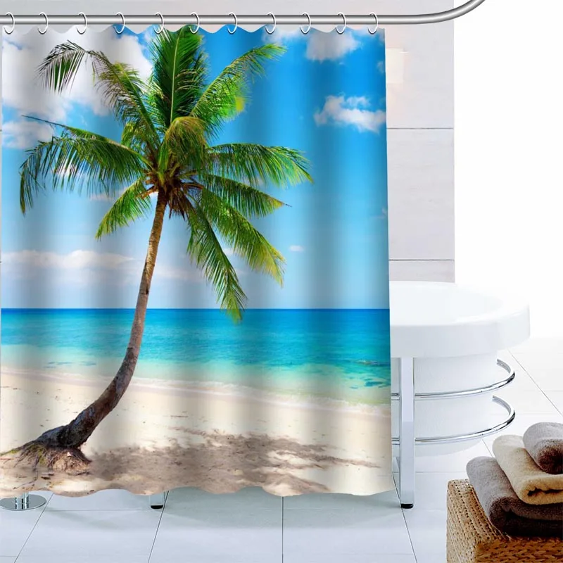 Modern Beach Shell Shower Curtain Palm Decor Waterproof Polyester Fabric Bath Curtain 180X180cm Eco-friendly Bathroom Curtain
Modern Beach Shell Shower Curtain Palm Decor Waterproof Polyester Fabric Bath Curtain 180X180cm Eco-friendly Bathroom Curtain
