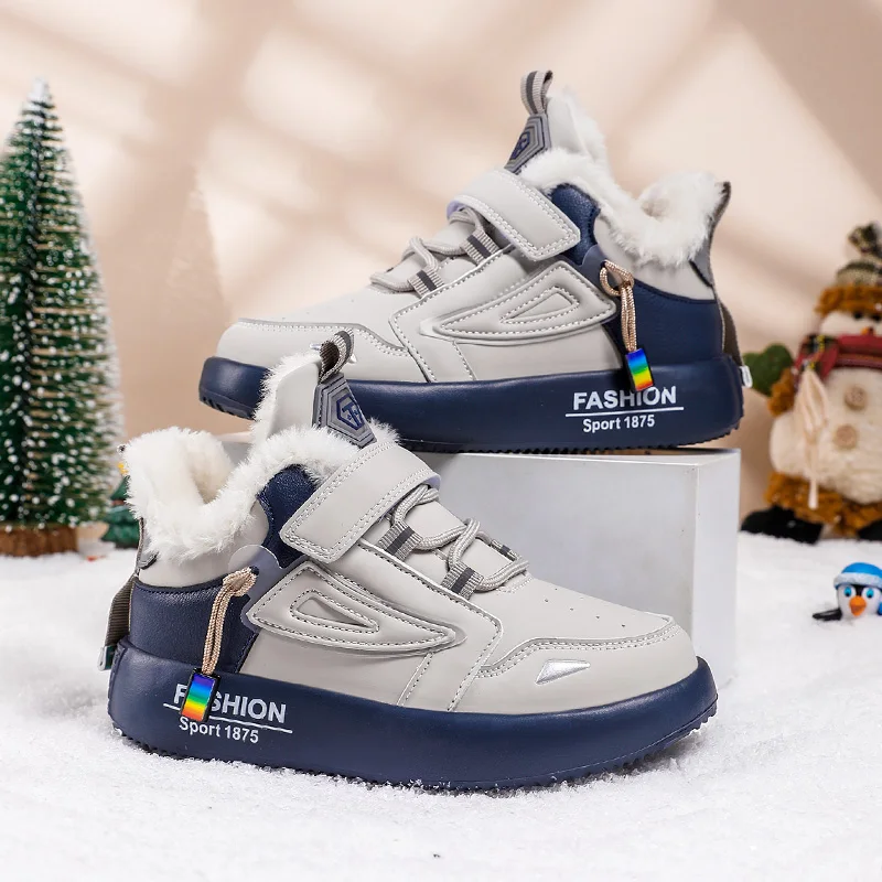 Winter Kids Sneaker 2021 New Platform Boys Shoes Warm Furry Basketball Shoes Comfortable Slip on Outdoor Running Baby Sneakers
Winter Kids Sneaker 2021 New Platform Boys Shoes Warm Furry Basketball Shoes Comfortable Slip on Outdoor Running Baby Sneakers