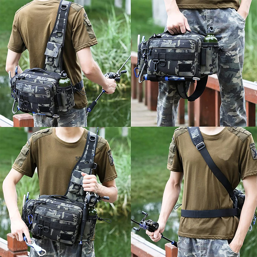 600D Tactical Shoulder Bag Multifunctional Sling Fishing Tackle Bag Waist Pack Fish Lures Gear Utility Storage Fishing Bag
600D Tactical Shoulder Bag Multifunctional Sling Fishing Tackle Bag Waist Pack Fish Lures Gear Utility Storage Fishing Bag