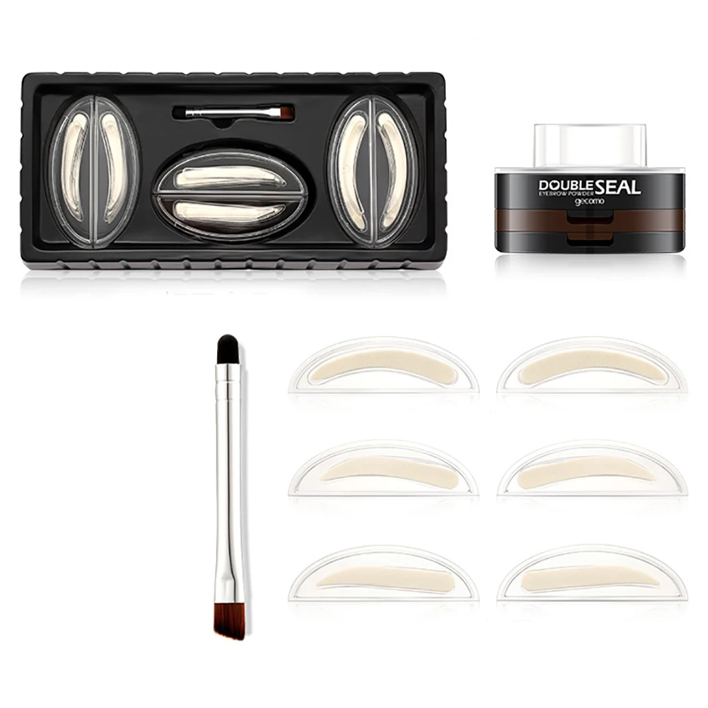 3Stencils Waterproof Eyebrow Stamp Kit Natural Eyebrow Powder Eye Brow Tinting Coloring Kit Makeup Light Brown + Bright Brown
3Stencils Waterproof Eyebrow Stamp Kit Natural Eyebrow Powder Eye Brow Tinting Coloring Kit Makeup Light Brown + Bright Brown