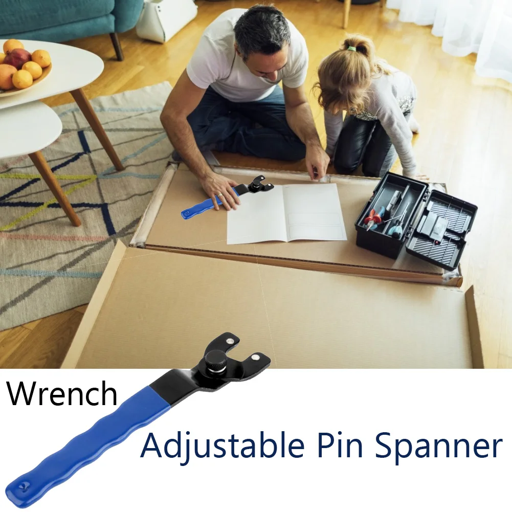 Adjustable Pin Spanner Wrench for Angle Grinder Trimming Cutting Machine Plastic Handle Household Repair Tool
Adjustable Pin Spanner Wrench for Angle Grinder Trimming Cutting Machine Plastic Handle Household Repair Tool