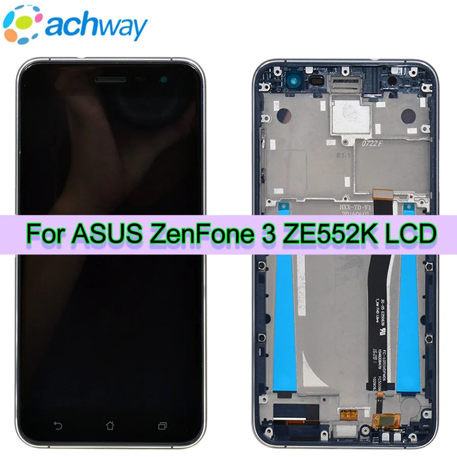 5.5"For Asus ZenFone 3 ZE552KL Z012D Z012DE LCD Display Touch Screen Digitizer Assembly With Frame For ASUS Z012DC Z012DA LCD
5.5"For Asus ZenFone 3 ZE552KL Z012D Z012DE LCD Display Touch Screen Digitizer Assembly With Frame For ASUS Z012DC Z012DA LCD