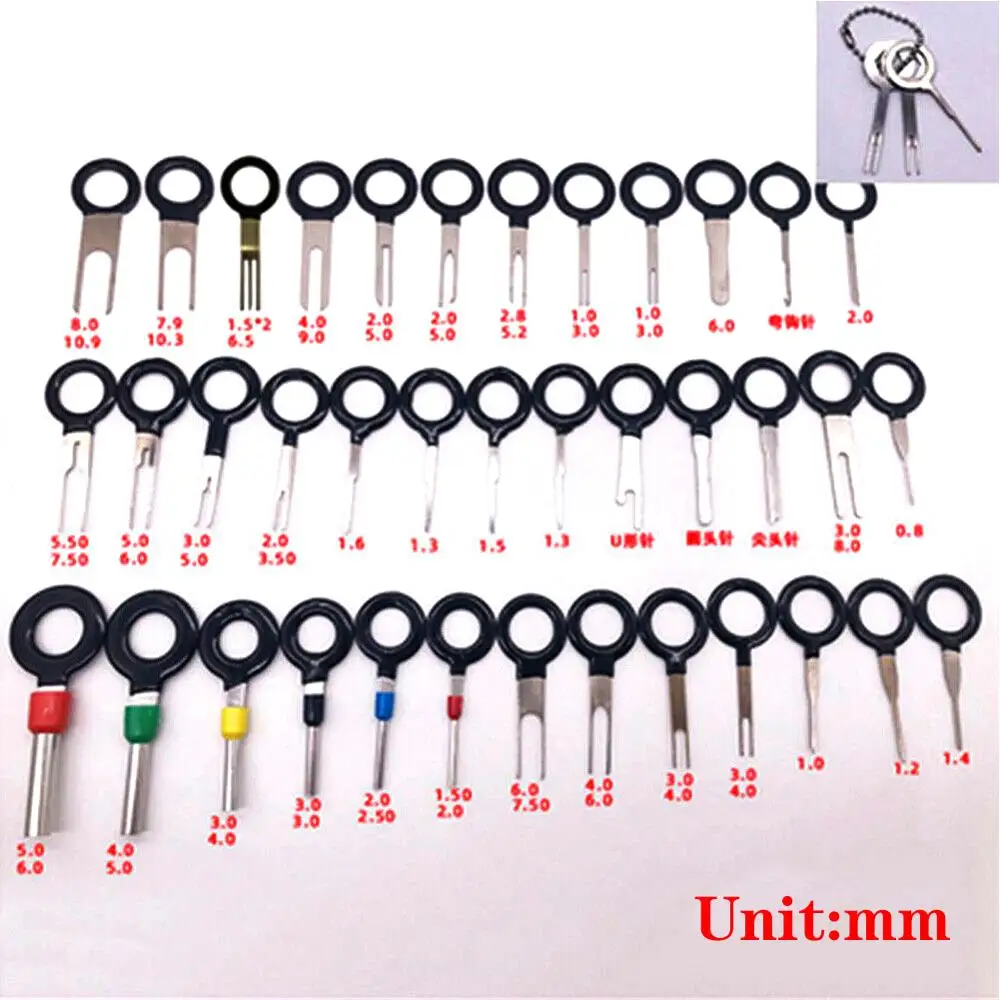 41PC Car Plug Wire Terminal Blocks Removal Tool Pin Needle Retractor Pick Electrical Wire Puller Hand Tools Kit pin extractor 15
41PC Car Plug Wire Terminal Blocks Removal Tool Pin Needle Retractor Pick Electrical Wire Puller Hand Tools Kit pin extractor 15