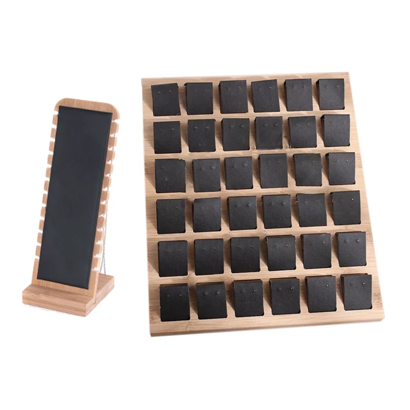 Earring Card Velvet Artificial Leather Bamboo Earring Display Card Holder Black & Modern Bamboo Necklace Jewelry Rack
Earring Card Velvet Artificial Leather Bamboo Earring Display Card Holder Black & Modern Bamboo Necklace Jewelry Rack