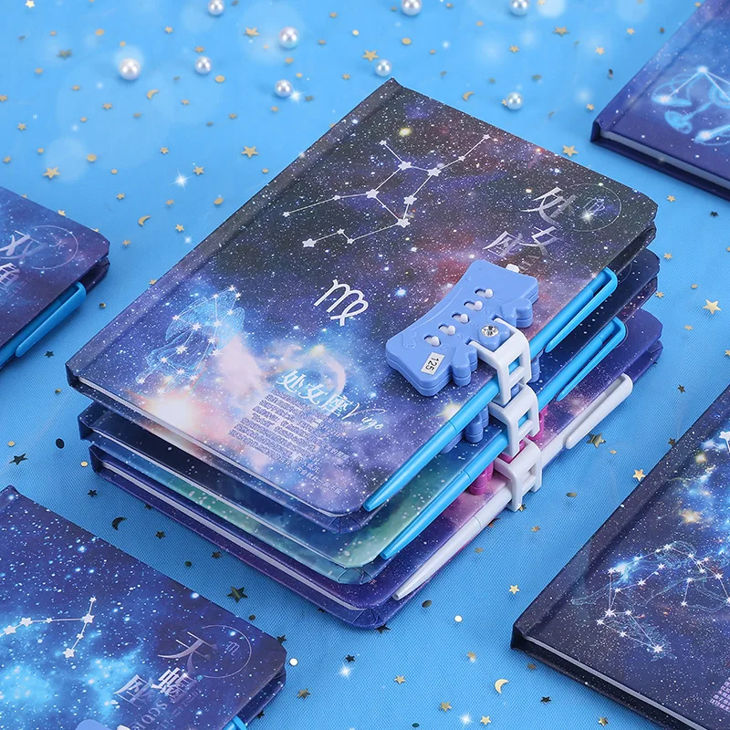 Twelve constellation code book male female students with lock diary classic simple book lovely Korean version thickened notebook
Twelve constellation code book male female students with lock diary classic simple book lovely Korean version thickened notebook