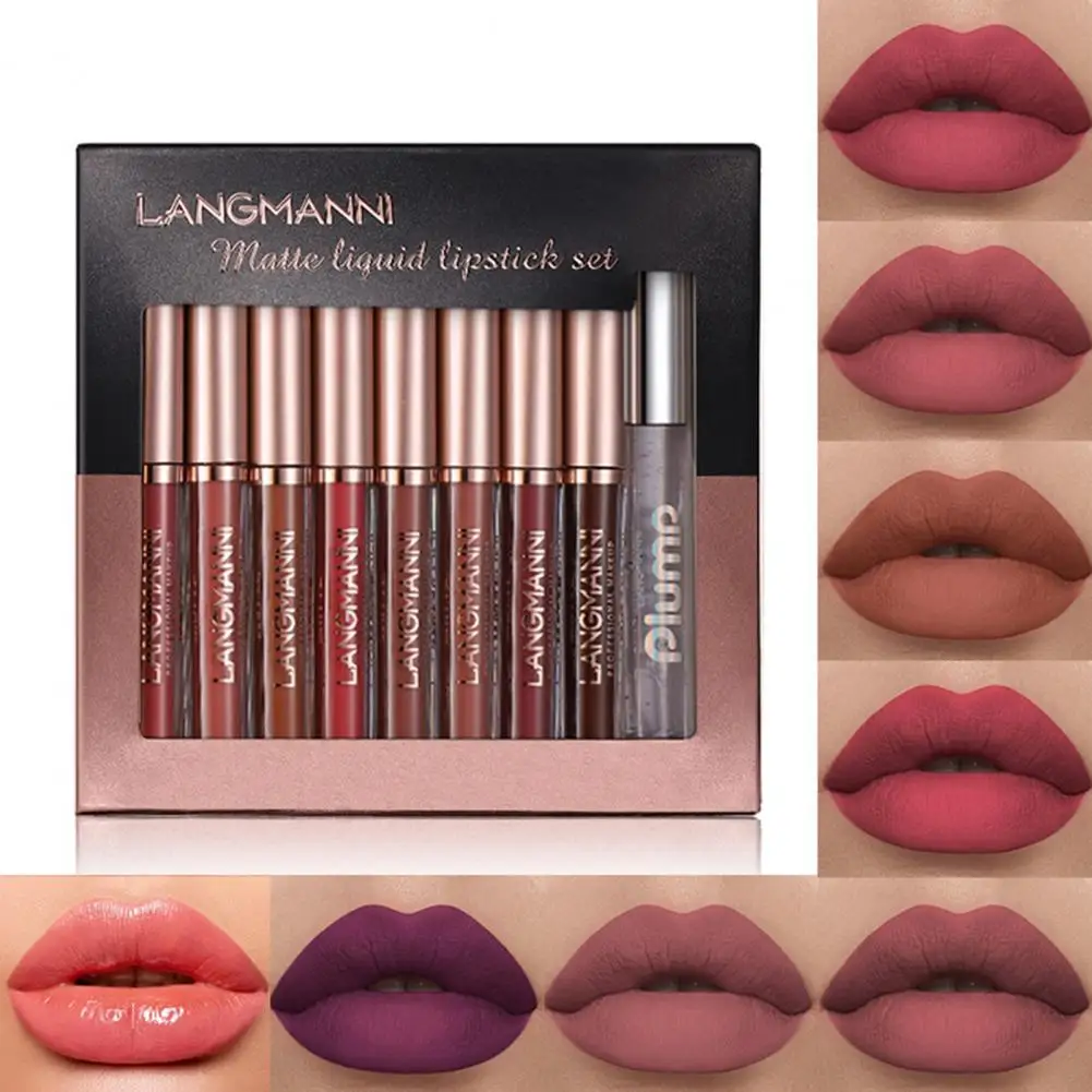 9Pcs Matte Lipsticks Moisturizing Smudge-resistant 9 Colors Multicolor Lip Makeup Lipsticks for Girls
9Pcs Matte Lipsticks Moisturizing Smudge-resistant 9 Colors Multicolor Lip Makeup Lipsticks for Girls