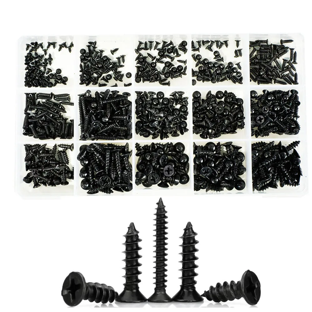 Phillips Flat Head Self Tapping Screw Thread Countersunk Bolt Assortment Kit M2 M2.5 M3 M4
Phillips Flat Head Self Tapping Screw Thread Countersunk Bolt Assortment Kit M2 M2.5 M3 M4