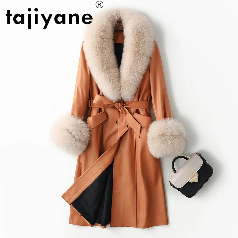 White Down Duck Jacket Female Winter Real Sheepskin Jackets Woman Genuine Fox Fur Coaat Coats Warm Mujer Parkas TN1666
White Down Duck Jacket Female Winter Real Sheepskin Jackets Woman Genuine Fox Fur Coaat Coats Warm Mujer Parkas TN1666