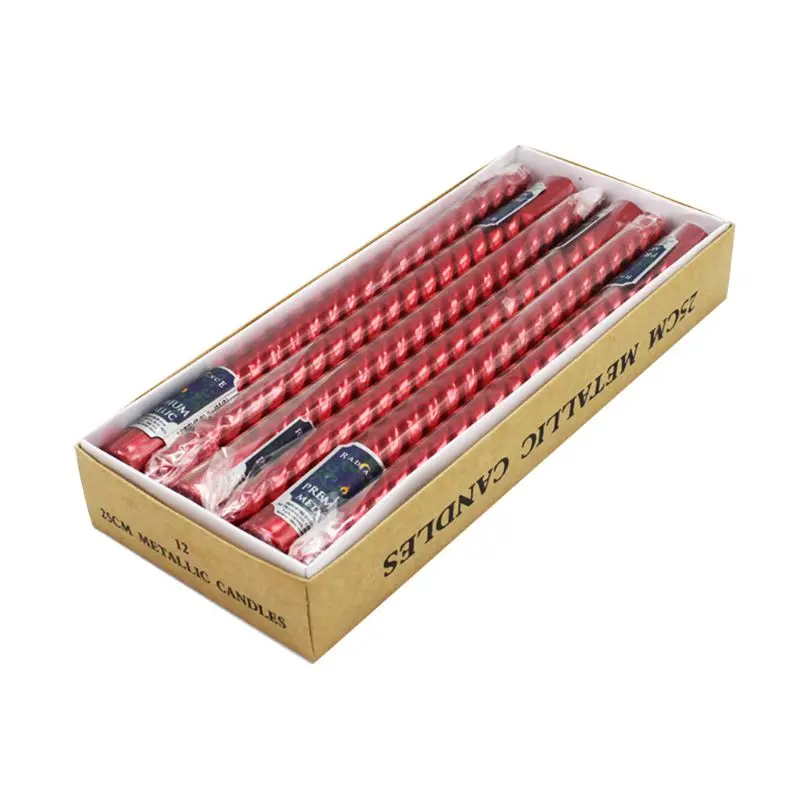 12 Pcs/Set Taper-Spiral Twisted Smokeless Dinner Table Long Candles Wax
12 Pcs/Set Taper-Spiral Twisted Smokeless Dinner Table Long Candles Wax