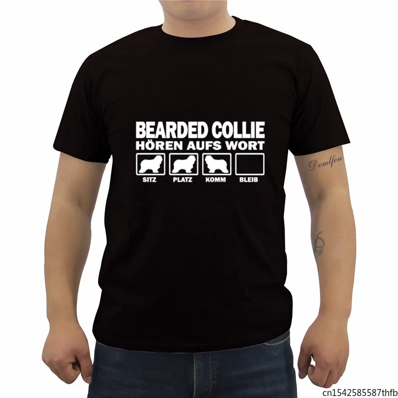 New Casual Men T-shirt Funny Bearded Collie Horen Aufs Wort Printed T Shirt Male Short Sleeve Shirts Tees Tops
New Casual Men T-shirt Funny Bearded Collie Horen Aufs Wort Printed T Shirt Male Short Sleeve Shirts Tees Tops