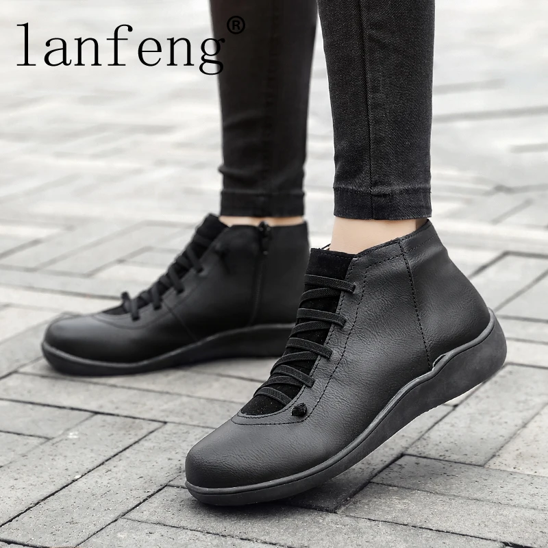 Autumn Boots Women Platform Soft Shoes Ladies Flat Bottom Non-slip Casual Boot Fashionable Women's Shoe With Hot Leather Surface
Autumn Boots Women Platform Soft Shoes Ladies Flat Bottom Non-slip Casual Boot Fashionable Women's Shoe With Hot Leather Surface