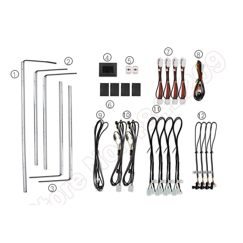 Набор декоративных светодиодных атмосферных ламп, 64 цвета, световая полоса, неосветильник окружающий свет для Mazda CX-5 2017-2020, управление с пом...
Набор декоративных светодиодных атмосферных ламп, 64 цвета, световая полоса, неосветильник окружающий свет для Mazda CX-5 2017-2020, управление с пом...