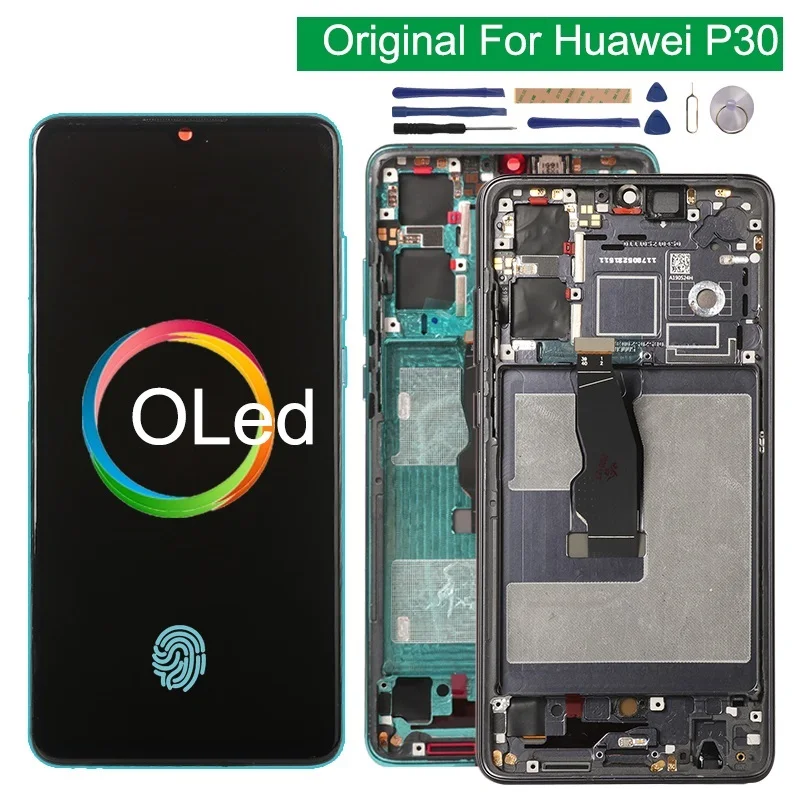 Оригинальный Oled-дисплей для Huawei P30 ELE-L29, ЖК-дисплей с сенсорным экраном и рамкой, 10 сенсорных дигитайзеров, замена экрана для Huawei P 30
Оригинальный Oled-дисплей для Huawei P30 ELE-L29, ЖК-дисплей с сенсорным экраном и рамкой, 10 сенсорных дигитайзеров, замена экрана для Huawei P 30