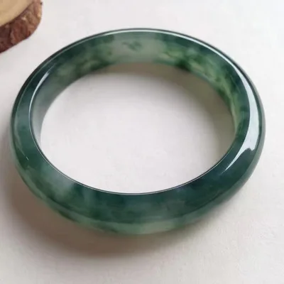 Natural Burmese jadeite dark green 54-62mm bracelet, elegant princess jewelry, gift for mother to girlfriend
Natural Burmese jadeite dark green 54-62mm bracelet, elegant princess jewelry, gift for mother to girlfriend