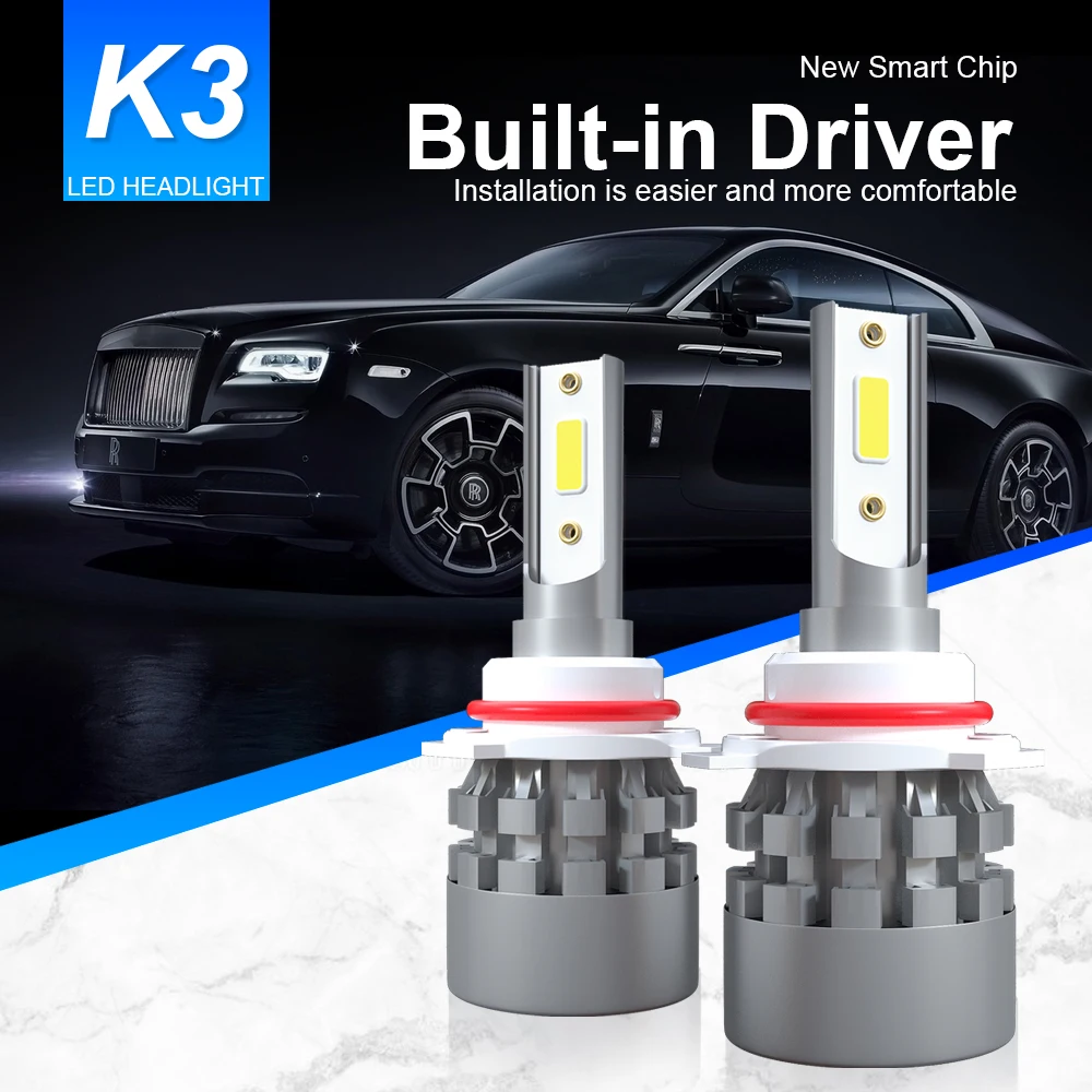 ECAHAYAKU 1Pair K3 Hot Car Super Brightness LED headlamp headlight H1H4 H7 H11 9005/HB3 9006/HB4 40W 6000LM Each Pair 6000k IP68
ECAHAYAKU 1Pair K3 Hot Car Super Brightness LED headlamp headlight H1H4 H7 H11 9005/HB3 9006/HB4 40W 6000LM Each Pair 6000k IP68