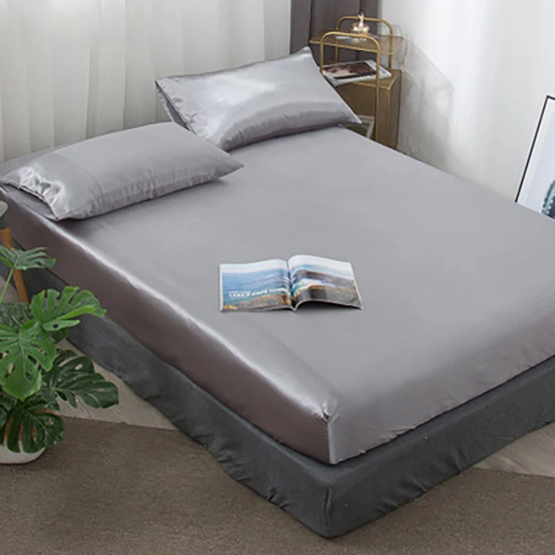 5 Size Bedsheet Satin Silk Mattress Cover Set Satin Bedsheet Smooth Soft Cool Bed Sheets with Elastic Rope Full Queen King Deep
5 Size Bedsheet Satin Silk Mattress Cover Set Satin Bedsheet Smooth Soft Cool Bed Sheets with Elastic Rope Full Queen King Deep
