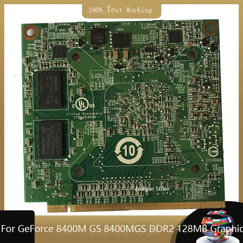 Для ноутбука nVidia GeForce 8400M GT G MXM II DDR2 128 МБ G84-603-A2 графическая VGA-карта для Acer 4520G 5520G 5920G