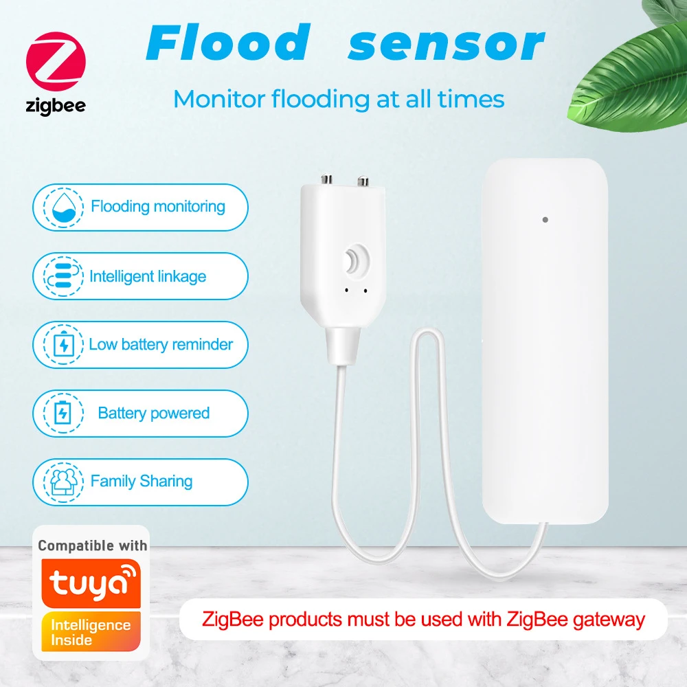 Смарт-датчик утечки воды ZigBee, датчик с приложением для контроля и мониторинга уровня воды
Смарт-датчик утечки воды ZigBee, датчик с приложением для контроля и мониторинга уровня воды