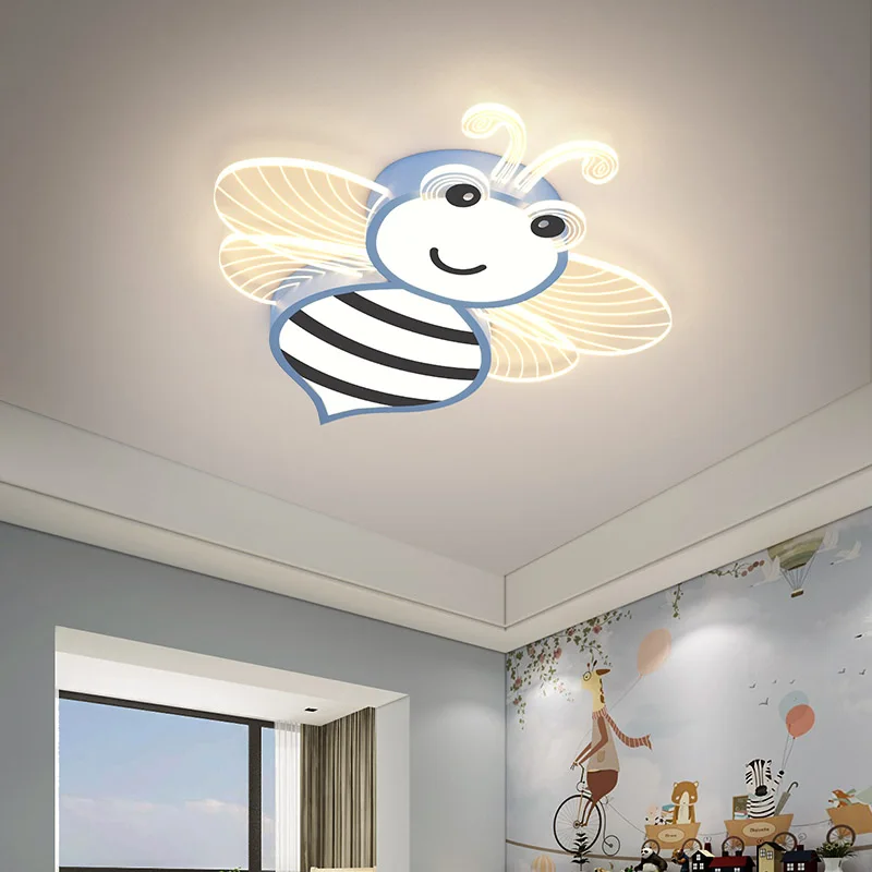 New Creative LED Children Ceiling Lights Cartoon bee Decorative Lights Boys Girls Bedroom Study Room indoor Modern Ceiling Lamps
New Creative LED Children Ceiling Lights Cartoon bee Decorative Lights Boys Girls Bedroom Study Room indoor Modern Ceiling Lamps