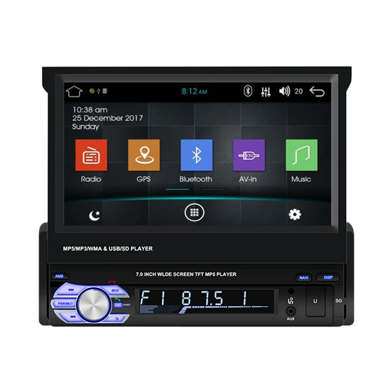 7 дюймов 2 Din Android 8 1 автомобильный MP5 мультимедийный плеер GPS навигация Bluetooth