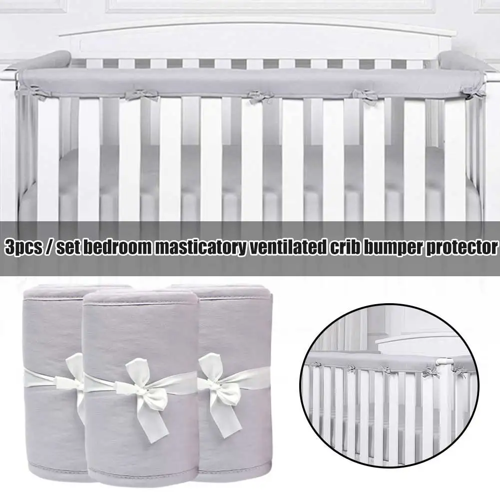 3pcs/set Chewing Baby Crib Bumper Protector Multifunction Front Rails Breathable Home Bedroom Easy Install Beddings Full Wrap
3pcs/set Chewing Baby Crib Bumper Protector Multifunction Front Rails Breathable Home Bedroom Easy Install Beddings Full Wrap