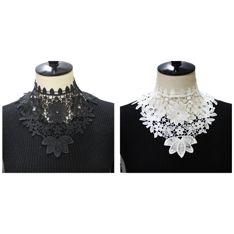 Hollow Out Knitted Fake Collar Shawl Scarf Necklace Lace Half Shirt False Collar for Women Girls 
Hollow Out Knitted Fake Collar Shawl Scarf Necklace Lace Half Shirt False Collar for Women Girls