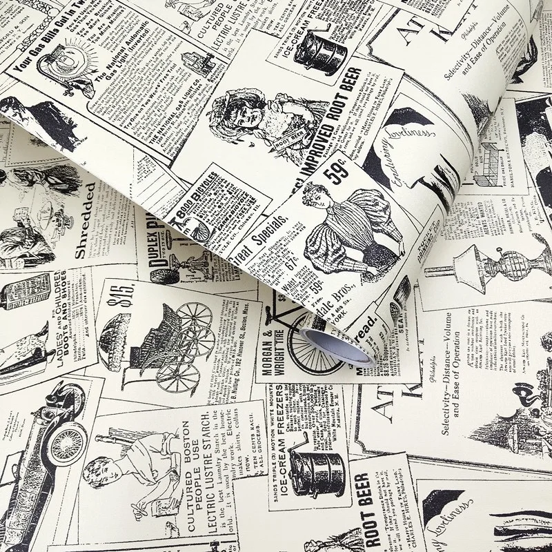 Vinyl Vintage Newspaper Peel and Stick Wallpaper Decorative Wall Sticker Waterproof Self Adhesive Shelf Drawer Liner Home Decor
Vinyl Vintage Newspaper Peel and Stick Wallpaper Decorative Wall Sticker Waterproof Self Adhesive Shelf Drawer Liner Home Decor