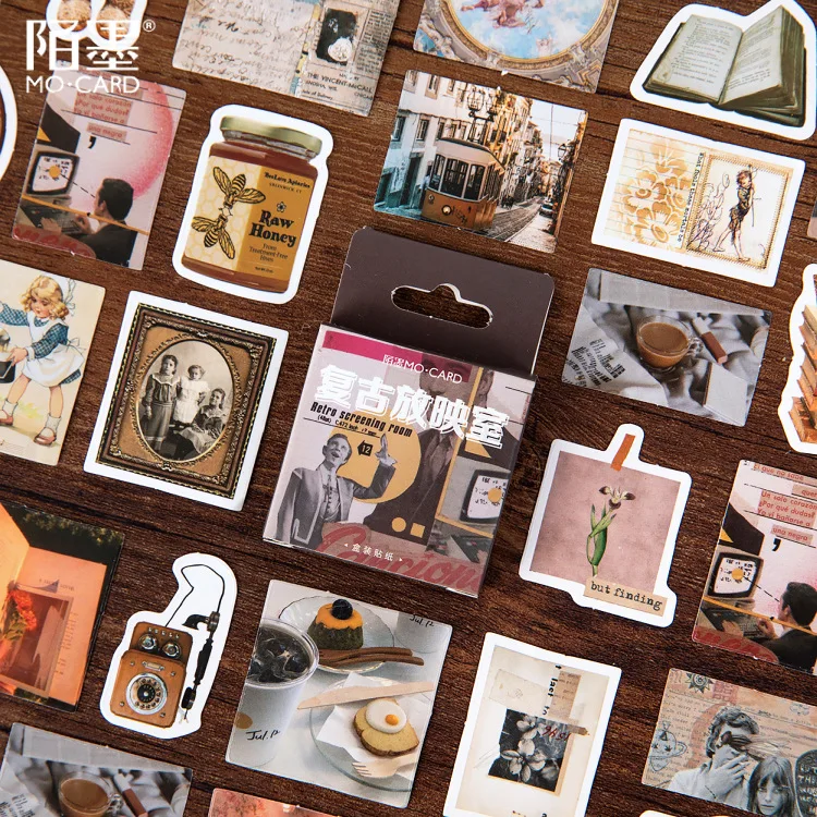 46Pcs/box Retro Old Things Stickers DIY Notebook Decoration Stickers Scrapbooking Stationery School Office
46Pcs/box Retro Old Things Stickers DIY Notebook Decoration Stickers Scrapbooking Stationery School Office