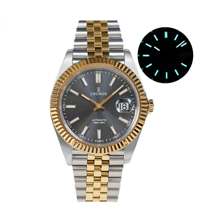 Часы Cronos с циферблатом «Швабра», PVD Циферблат с золотой рамкой и эмалью, ручные механические Автоматические Роскошные ретро-часы для дайвин... 
Часы Cronos с циферблатом «Швабра», PVD Циферблат с золотой рамкой и эмалью, ручные механические Автоматические Роскошные ретро-часы для дайвин...