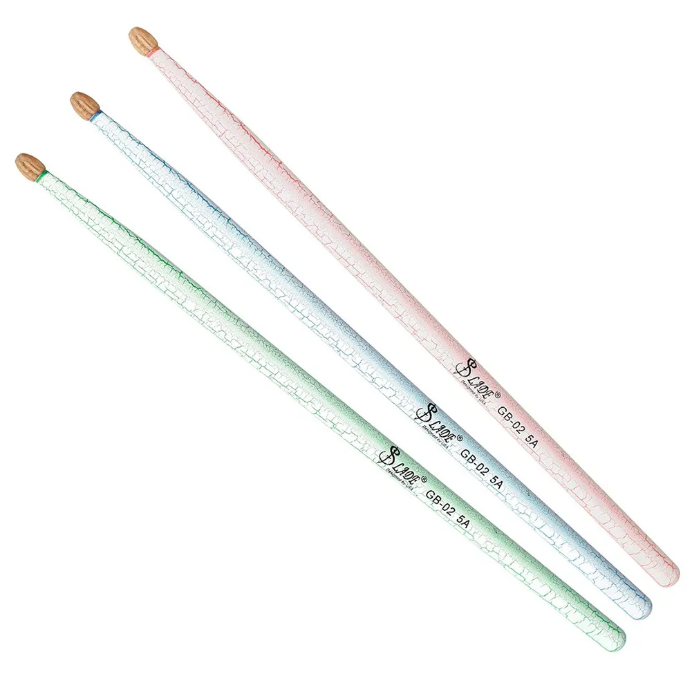 3 Pair Professional Drum Sticks Hickory Walnut Wood 5A Drumsticks Red/green/blue Percussion Instruments Parts Accessories
3 Pair Professional Drum Sticks Hickory Walnut Wood 5A Drumsticks Red/green/blue Percussion Instruments Parts Accessories
