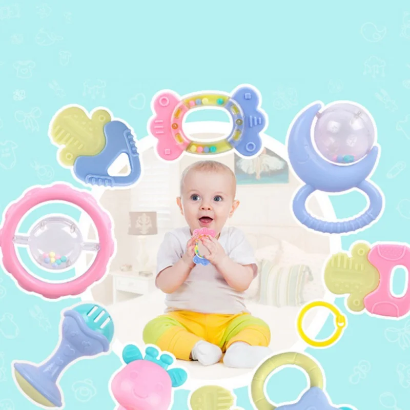 10Pcs Cute Baby Rattles Teethers Set Grab Spin Shaking Bell Rattle Gift Toy for Infant Newborn Toddler
10Pcs Cute Baby Rattles Teethers Set Grab Spin Shaking Bell Rattle Gift Toy for Infant Newborn Toddler