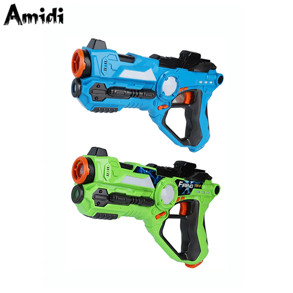 AOMEIQI 2pcs/set cs game toy guns Green and Blue electric battle toy gun infrared sensor plastic laser tag gun
AOMEIQI 2pcs/set cs game toy guns Green and Blue electric battle toy gun infrared sensor plastic laser tag gun