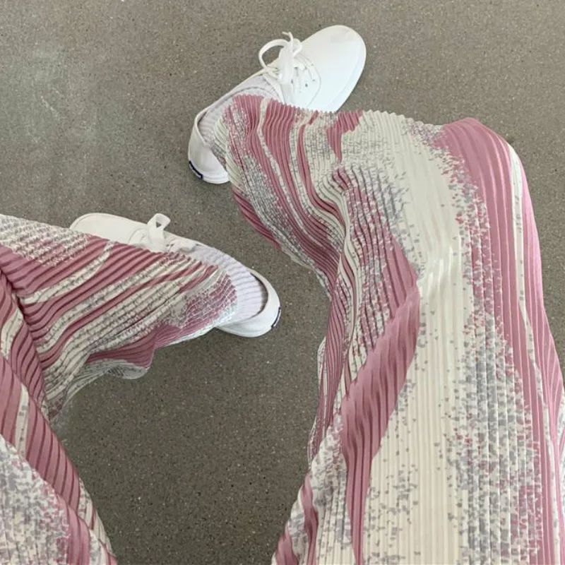 Full Length Pants Women Trendy Pleated Summer Soft High Waisted All-match Chic Ladies Trousers Vintage Print Leisure Womens Pant
Full Length Pants Women Trendy Pleated Summer Soft High Waisted All-match Chic Ladies Trousers Vintage Print Leisure Womens Pant