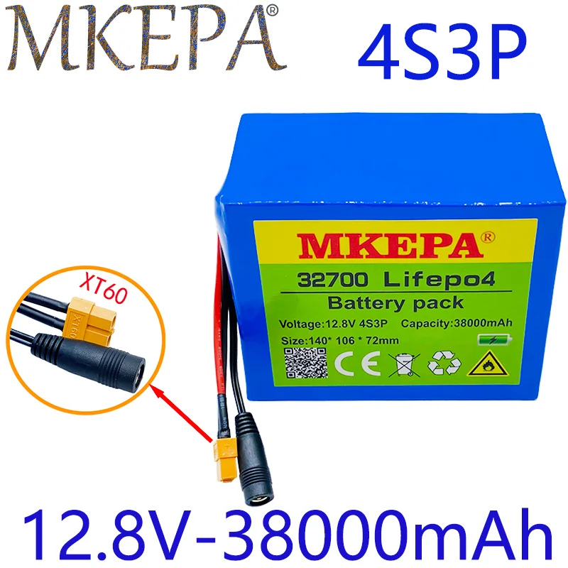 32700 Lifepo4 Battery Pack 4S3P 12.8V 38Ah 4S 40A 100A Balanced BMS for Electric Boat and Uninterrupted Power Supply 12V
32700 Lifepo4 Battery Pack 4S3P 12.8V 38Ah 4S 40A 100A Balanced BMS for Electric Boat and Uninterrupted Power Supply 12V