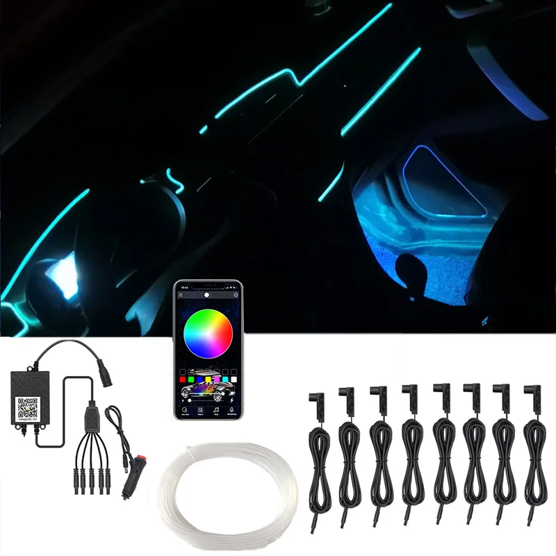 EL Neon Cold Light Flexible 12v Car Interior Atmosphere Lighting Auto Decoration Ambient Lamp LED Strip DIY Flexible Line Tube
EL Neon Cold Light Flexible 12v Car Interior Atmosphere Lighting Auto Decoration Ambient Lamp LED Strip DIY Flexible Line Tube