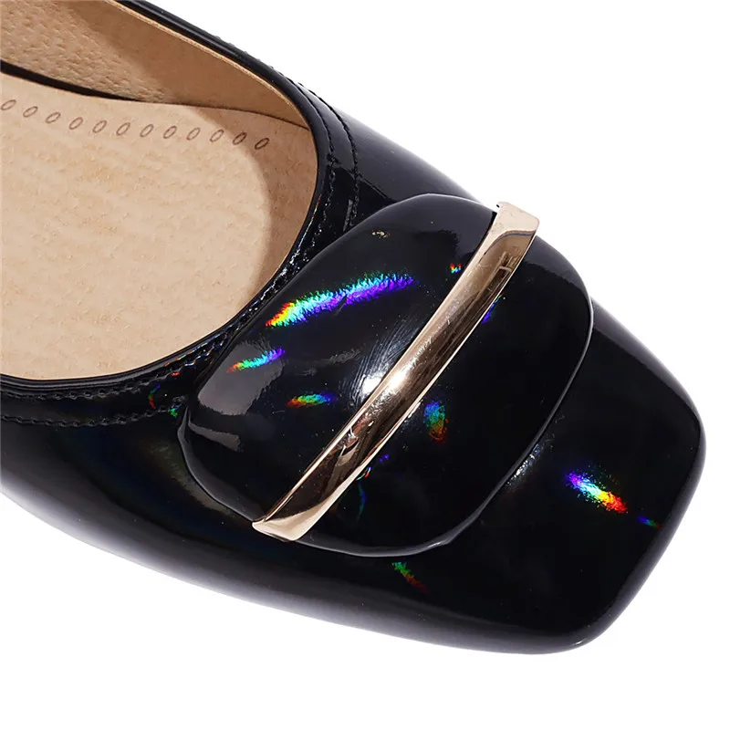 ESRFIYFE Women Pumps New Fashion Patent Leather Square Toe Low Heel Slip on Casual Lady Office Shoes Summer Autumn Daily Shoes
ESRFIYFE Women Pumps New Fashion Patent Leather Square Toe Low Heel Slip on Casual Lady Office Shoes Summer Autumn Daily Shoes