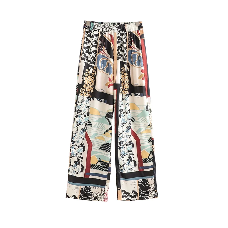 Za 2021 Oversize Women Pants Patchwork Trousers For Female Wide Leg Pant High Waist Pants Black Vintage Print Elastic Waist
Za 2021 Oversize Women Pants Patchwork Trousers For Female Wide Leg Pant High Waist Pants Black Vintage Print Elastic Waist
