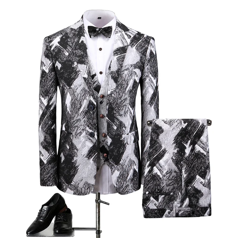 2021 New Stylish Atmosphere High-end Flower printed Slim Fit Men Suit 3 pcs set Casual Tuxedo Groom Wedding dress Prom Men Suit
2021 New Stylish Atmosphere High-end Flower printed Slim Fit Men Suit 3 pcs set Casual Tuxedo Groom Wedding dress Prom Men Suit