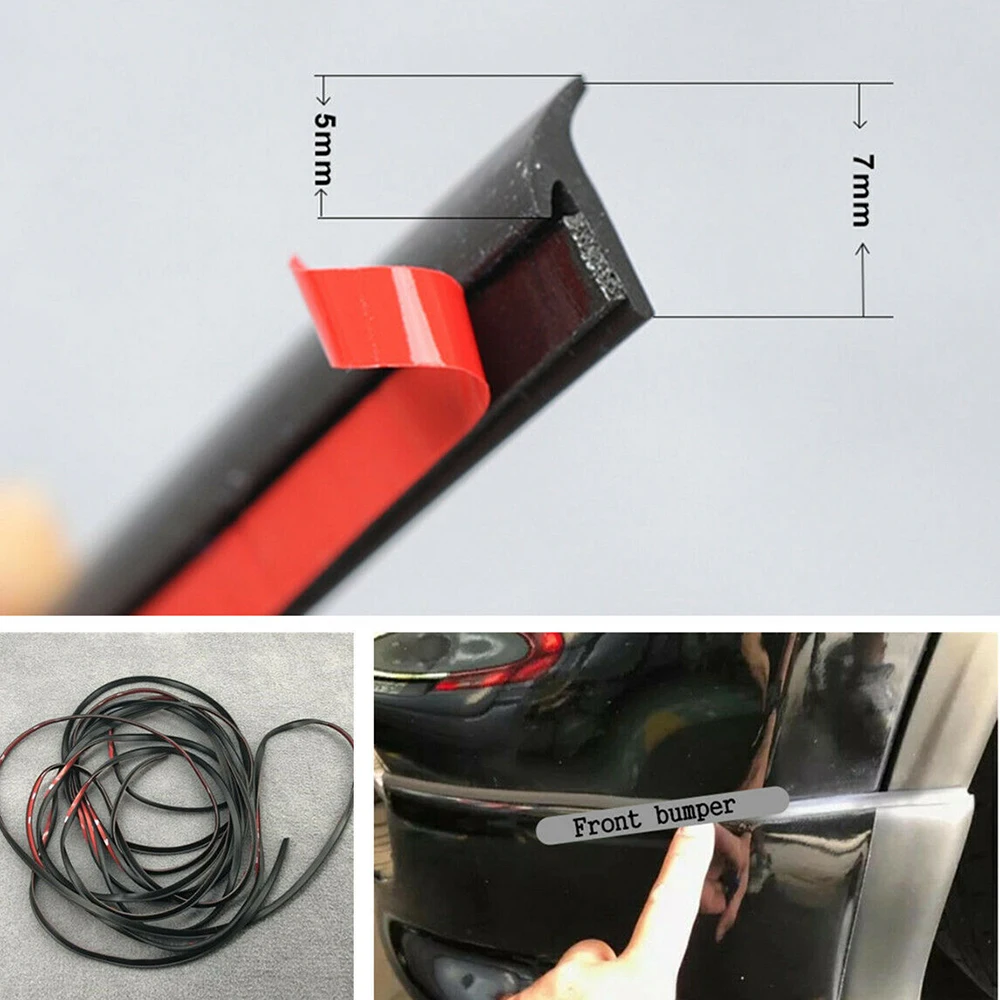 Durable And Practical 2M T-Type Rubber Sealing Strip Black For Car Edge Trim Bumper Lip Side Skirt EPDM Rubber with Double-Sided
Durable And Practical 2M T-Type Rubber Sealing Strip Black For Car Edge Trim Bumper Lip Side Skirt EPDM Rubber with Double-Sided