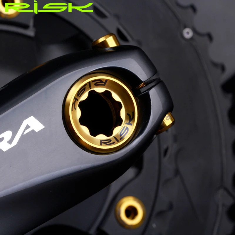 RISK M20X8mm Titanium Crankset Fixing Bolt Screw Mountain Bike Integrated Hollow Bottom Bracket Chain Ring BB Crank Arm Lid Bolt
RISK M20X8mm Titanium Crankset Fixing Bolt Screw Mountain Bike Integrated Hollow Bottom Bracket Chain Ring BB Crank Arm Lid Bolt