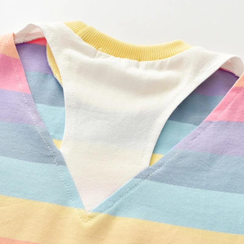 Froomer Princess Girls Dress Fashion Summer Rainbow Print Children Long Sleeve Cartoon Baby Girl Cotton Party Dresses for Kids
Froomer Princess Girls Dress Fashion Summer Rainbow Print Children Long Sleeve Cartoon Baby Girl Cotton Party Dresses for Kids
