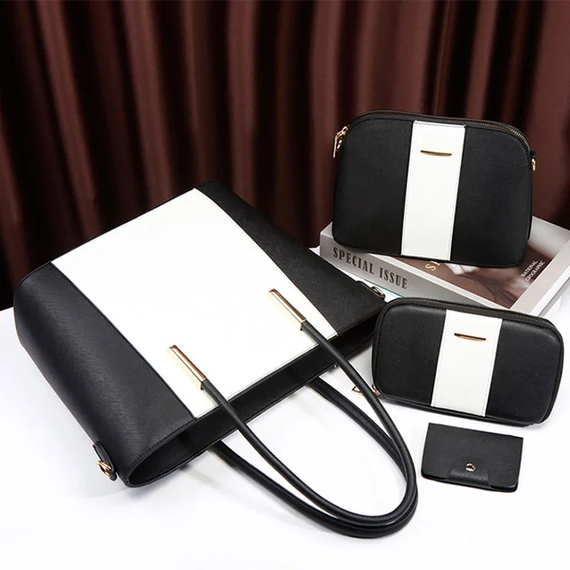 4pcs/Set Women Girls Fashion Tote Bag Shoulder Bag Handbag Luxury Large Capacity Messenger Card Holder 
4pcs/Set Women Girls Fashion Tote Bag Shoulder Bag Handbag Luxury Large Capacity Messenger Card Holder