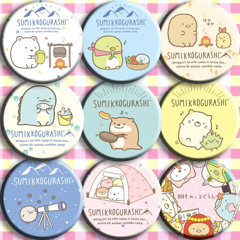Brdwn Sumikko Gurashi Shirokuma Penguin Tonkatsu Neko Tokage Furoshiki Zassou Tapioca Hokori Suzume значок Косплея
Brdwn Sumikko Gurashi Shirokuma Penguin Tonkatsu Neko Tokage Furoshiki Zassou Tapioca Hokori Suzume значок Косплея